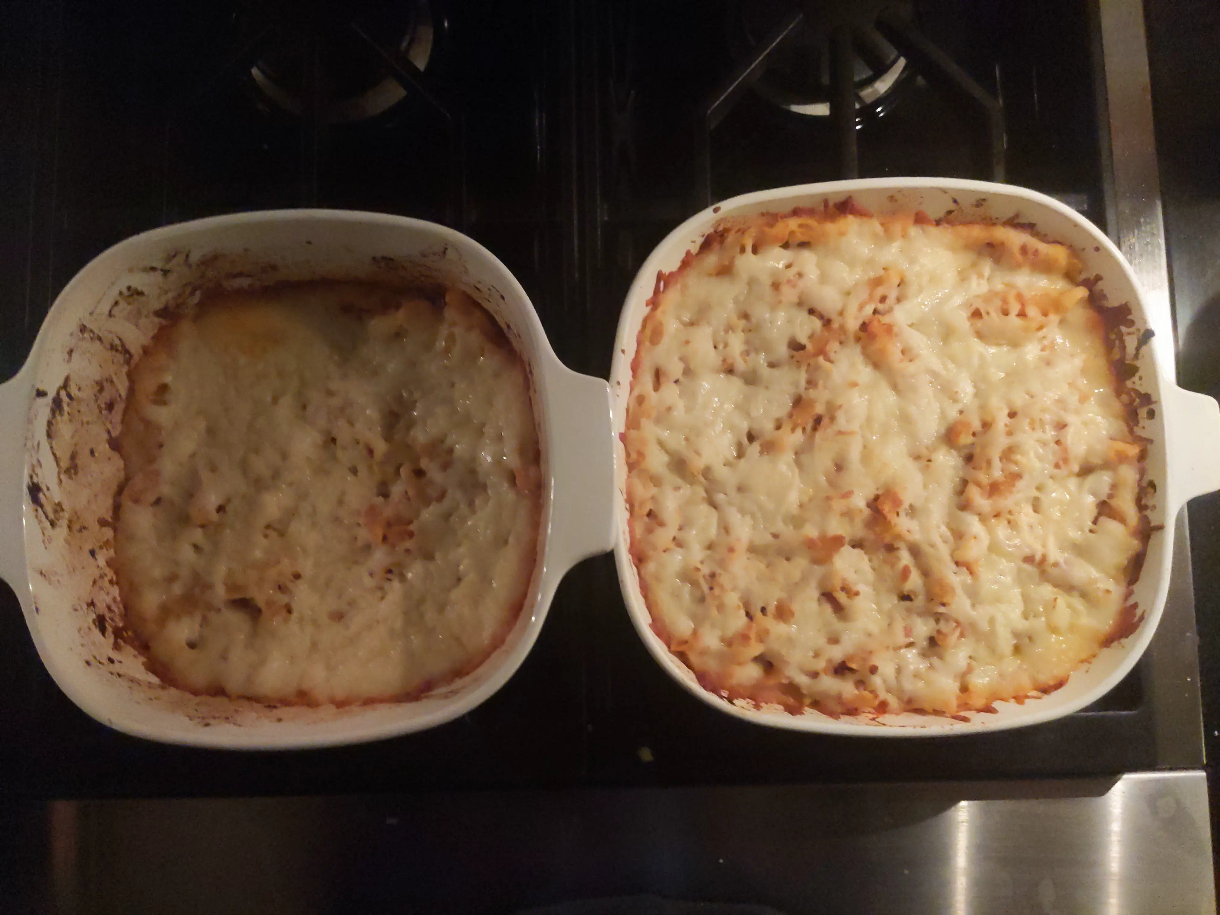 Baked Mostaccioli right out of the Oven baked mostaccioli on stove